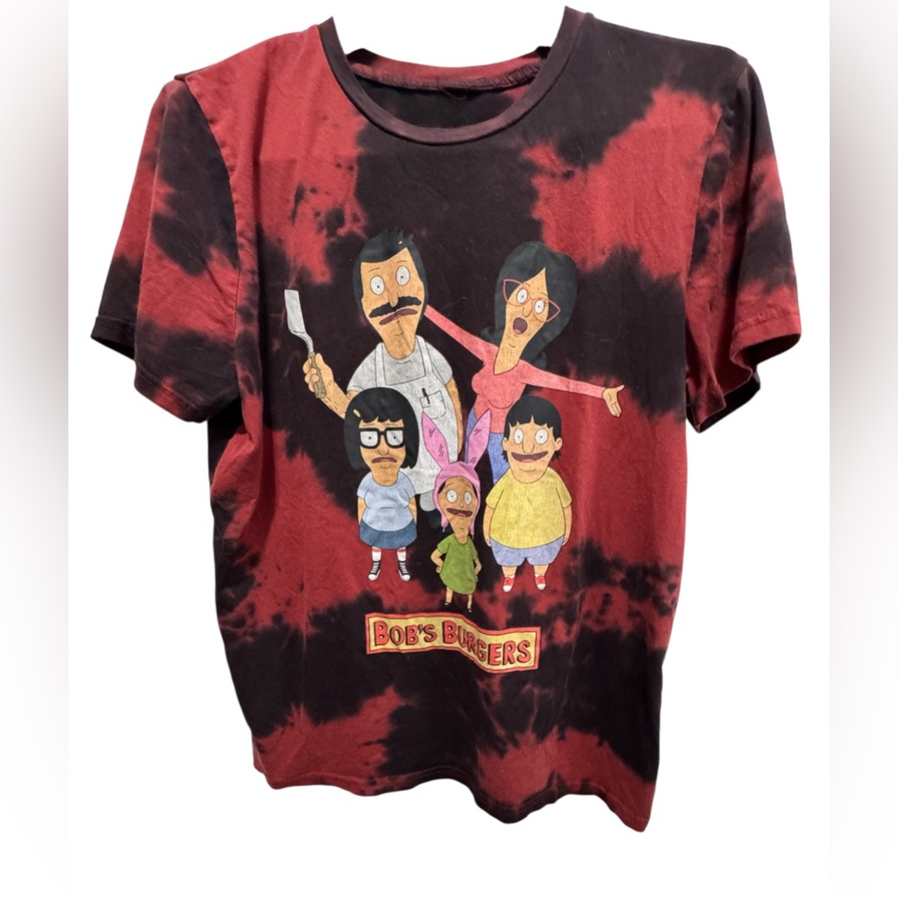 Bob's Burgers Graphic Tee - Red and Black size large